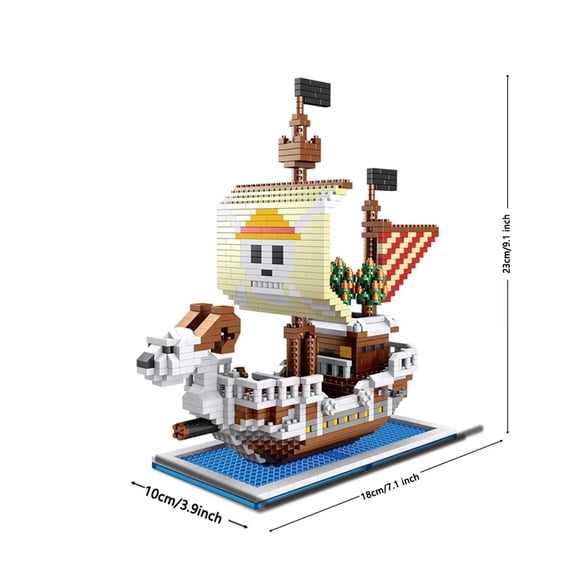 Honchoes Ocean Adventure Pirate Ship Building Blocks Set Not Compatible with Lego Sailboat Pirate Boat Birthday Gift Building Toys for Adults Teens