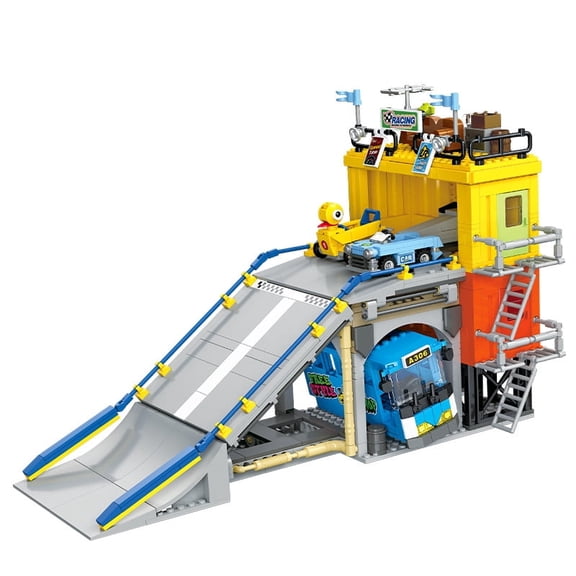 Honchoes Racing Track Ramp Building Blocks Set Compatible With Lego Vehicle Toys For Adult Boys 678Pcs