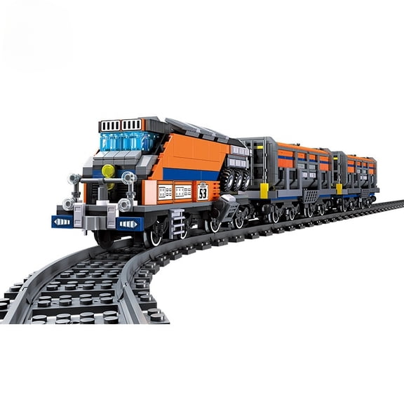 Honchoes Railway Express Train Building Blocks Set Compatible with Lego Train Model Home Decor for Adults Teens 1827Pcs