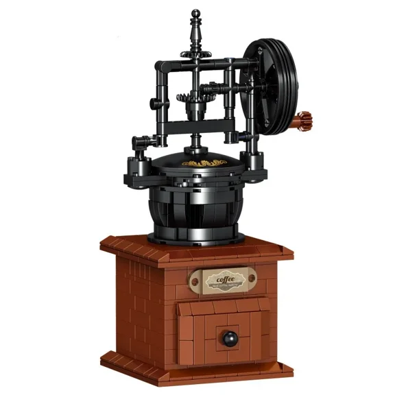 Honchoes Retro Coffee Machine Building Set Mini Not Compatible with Lego Vintage Home Office Decor for Adults 467 Pcs