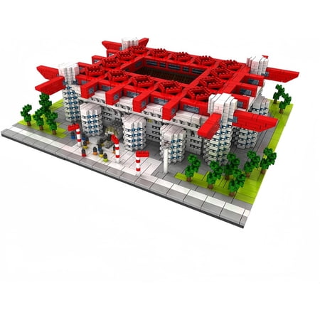 Honchoes San Siro Stadium Building Set Mini Not Compatible with Lego Architecture Model for Adults 3800 Pcs