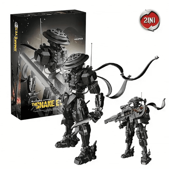 Honchoes Snake Eye Action Figure Building Set with Sword for Adults Compatible with Lego 1053 Pcs