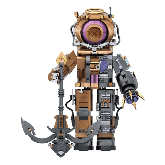 Honchoes Steampunk Mechanical Diver Model Building Set for Adults Compatible with Lego 1099 Pcs