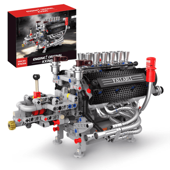 Honchoes Variable Speed Engine Technical Building Sets Compatible With Lego With Led Engine Modle Concentration Building Blocks For Adults Boys