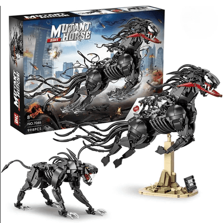 Honchoes Mutant Wolf Horse Animal Building Blocks Set Compatible with Lego Animal Action Figure Decor Gift for Adults Boys 998 PCS