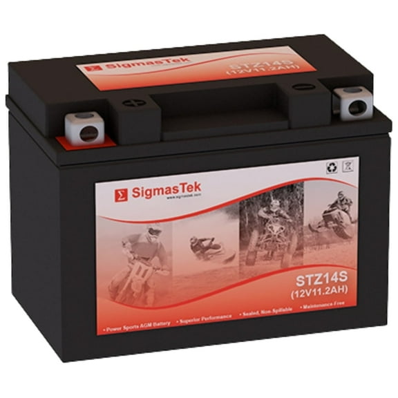 Honda 750CC Shadow Spirit VT750DC A,B, 2001-2006 SLA Battery by SigmasTek STX14L-BS 12V 11AH 230 CCA