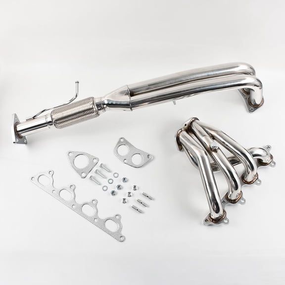 Honda Accord 1990-1993 2.2L Exhaust Header 4-2-1 Tri-Y MT001250, Stainless Steel, F22A Engine, High-Performance Exhaust Manifold