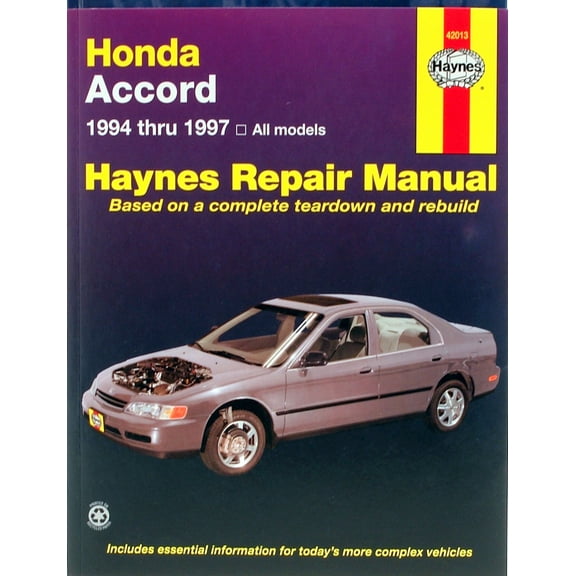 Honda Accord (94-97) Haynes Repair Manual ^
