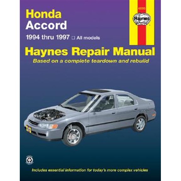 Pre-Owned Honda Accord 1994-97 (Paperback) 1563923238 9781563923234