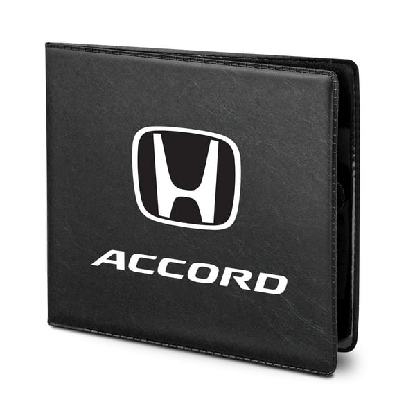 Honda Accord Car Auto Insurance Registration Black PVC Document Holder Wallet