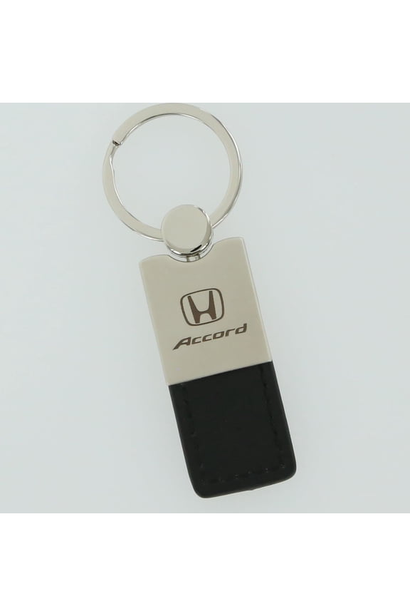 Honda Accord Duo Black Leather Key Chain