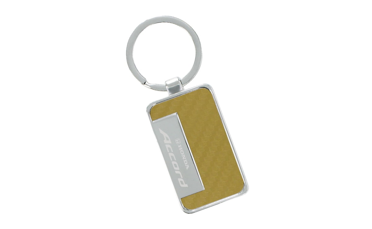 Honda Accord Gold Simulated Carbon Fiber Key Chain - Walmart.com