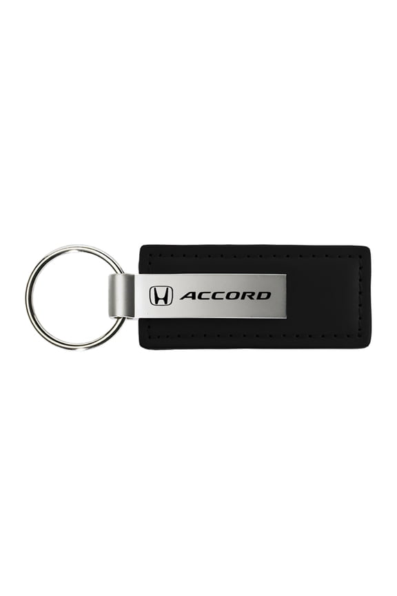 Honda Accord Keychain & Keyring - Premium Black Leather