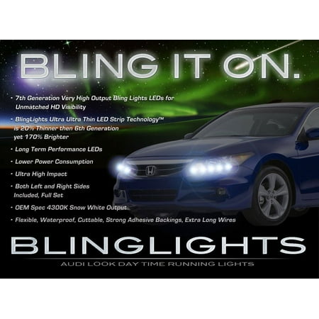 Honda Accord LED DRL Head Light Strips Day Time Running Lamp Kit
