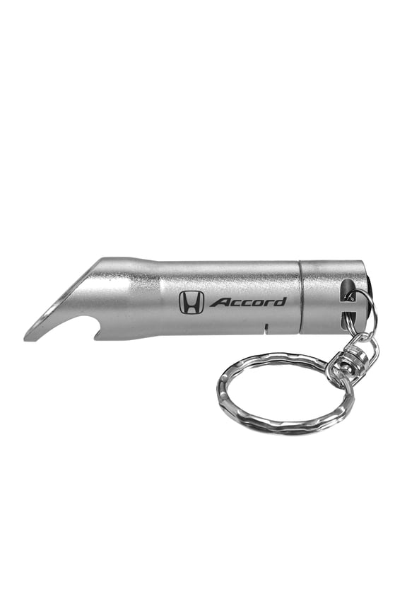 Honda Accord LED Flashlight Silver Bottle Opener Key Chain