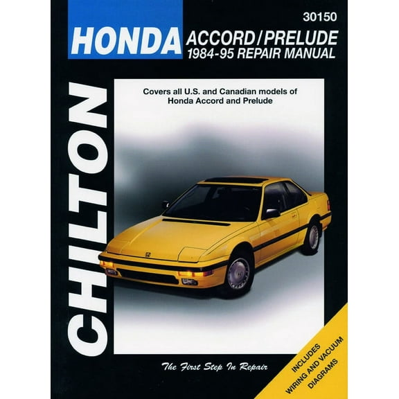 Honda Accord & Prelude (1984-95) Chilton Repair Manual (USA) ^