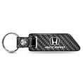 thumbnail image 1 of Honda Accord Real Carbon Fiber Blade Style with Black Leather Strap Key Chain, 1 of 6