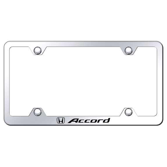 Honda Accord Wide Body License Plate Frame (Chrome)
