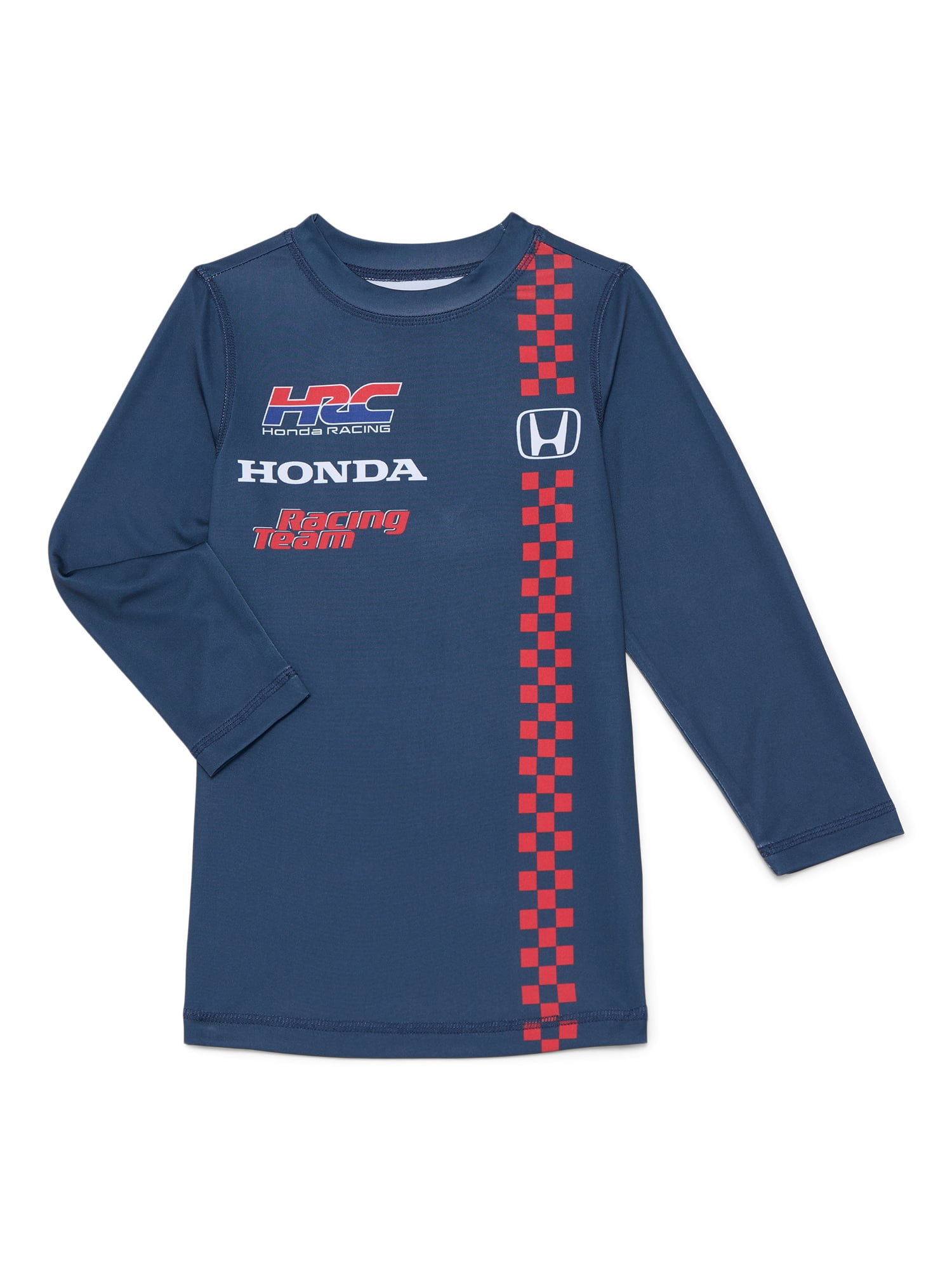 Honda Boys Swim Rash Guard with Long Sleeves, Sizes 4-12