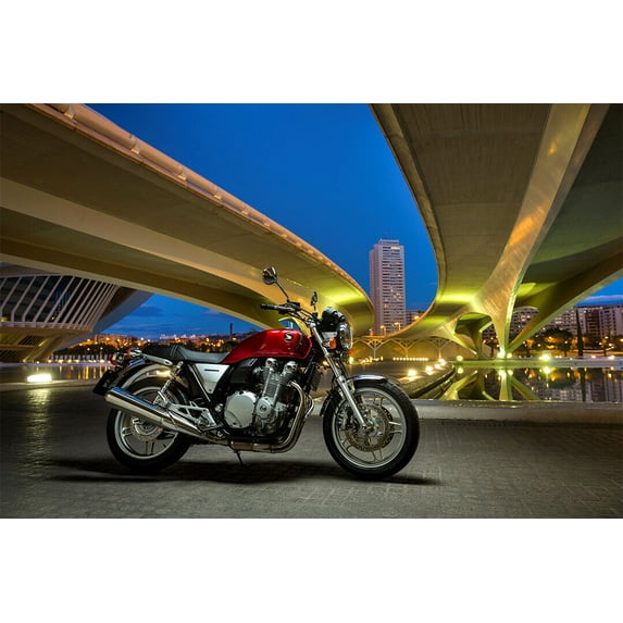Honda CB1100 Expensive Motorcycle Classic Bike Wall Art Home - 20x30 Inch Laminated Poster - Stunning Detail and Bold Colors