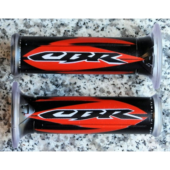 Honda CBR 250 300 500 600 F3 F4i 600RR 1000 RR 1000RR RED GEL LOGO HAND GRIPS