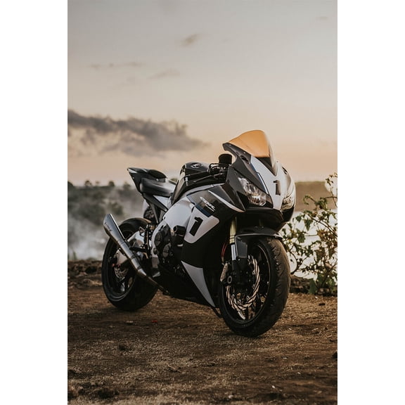 Honda CBR Fireblade Fast Motorcycle Speed Wall Art Home Decor - 20x30 Inch Laminated Poster - Stunning Detail and Bold Colors