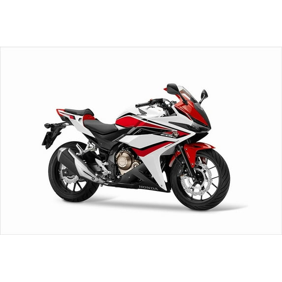 Honda CBR Racing Motorcycle Sports Bike Wall Art Home Decor - 24x36 Inch Laminated Poster - Stunning Detail and Bold Colors