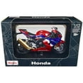 thumbnail image 1 of Honda CBR1000RR-R Fireblade SP Graphics with Stand 1-12 Diecast Motorcycle Model, Red, White & Blue, 1 of 1