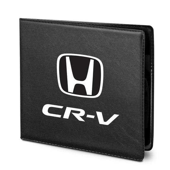 Honda CR-V Car Auto Insurance Registration Black PVC Document Holder Wallet