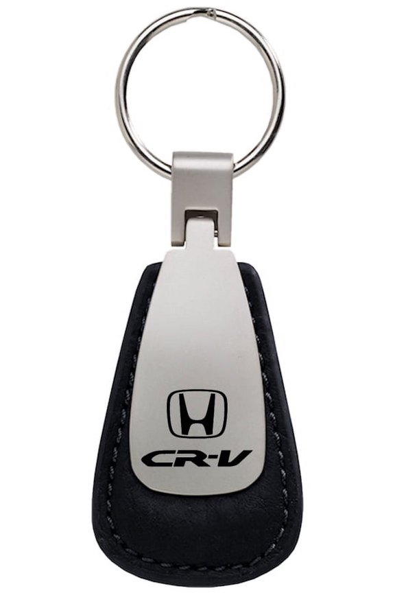 Honda CR-V Leather Teardrop Key Chain (Black)