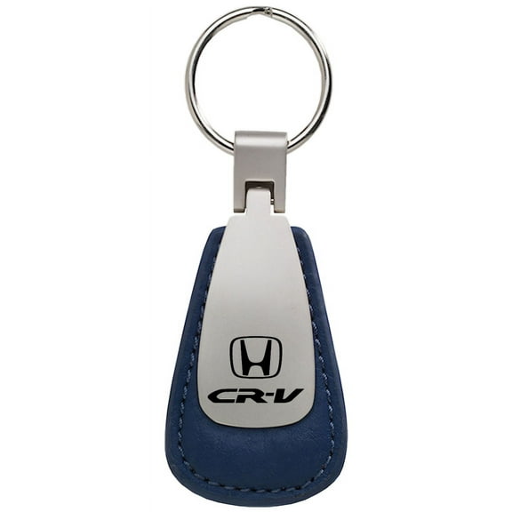 Honda CR-V Leather Teardrop Key Chain (Blue)