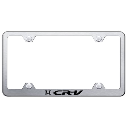 Honda CR-V Stainless Steel Wide Body License Plate Frame (Brushed Chrome)