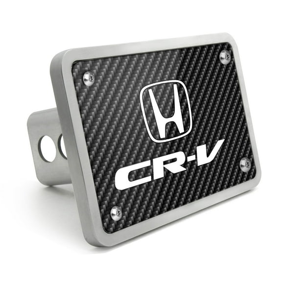 Honda CR-V UV Graphic Carbon Fiber Look Billet Aluminum 2 inch Tow Hitch Cover
