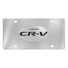 Honda CR-V wordmark on chrome plated brass emblem Stainless Steel Vanity License Plate