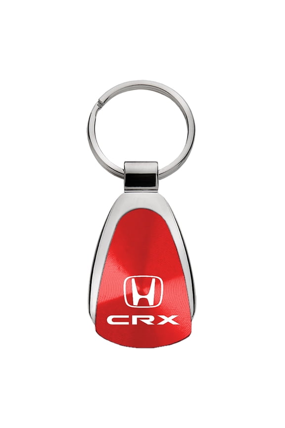 Honda CR-X Keychain & Keyring - Red Teardrop