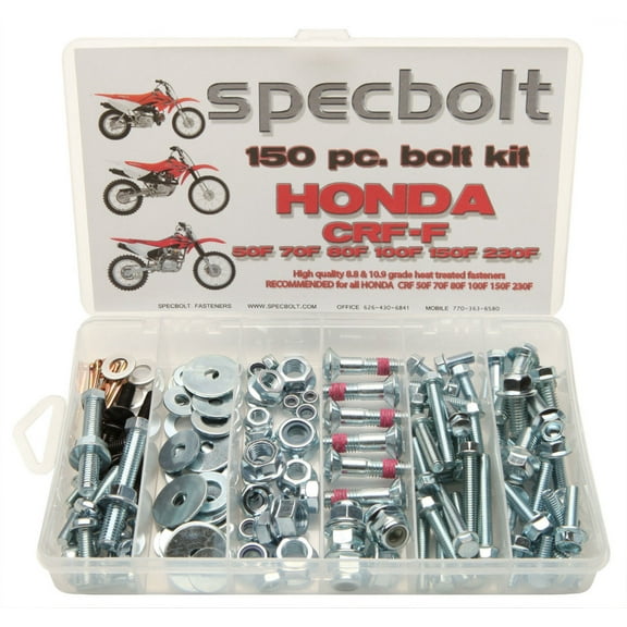 Honda CRF Models / XR & XL Models 90's and up 150Pc Bolt/Fastener Kit