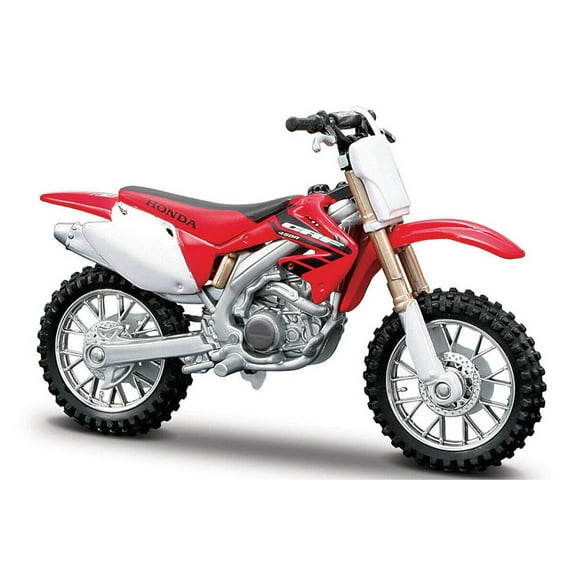 Honda CRF450 1:18 scale diecast model motorcycle in Red by Bburago