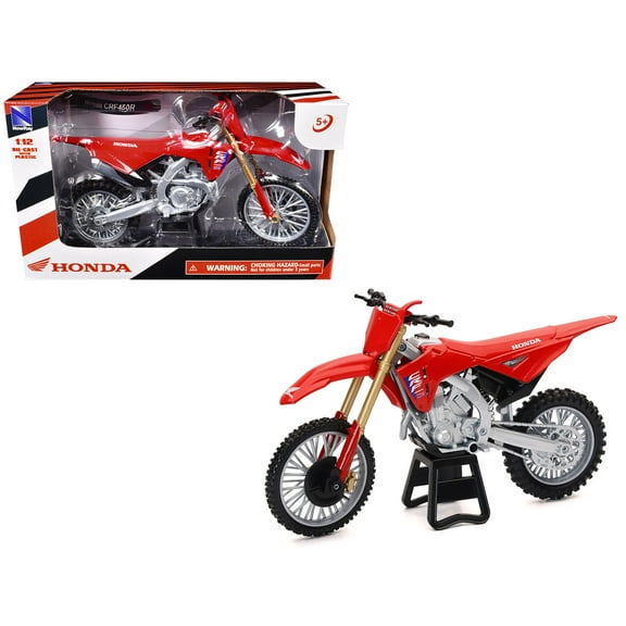 Honda CRF450R Motorcycle Red with Black Accents 1/12 Diecast Model by New Ray