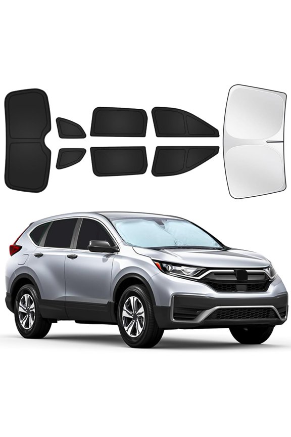 for Honda CRV 2023-2025 Car Window Shades, 8pcs Privacy Sun Shade Set for Front Windshield Side and Rear Windows, Full Window Covers Keeps vehicle Cool for Camping Napping