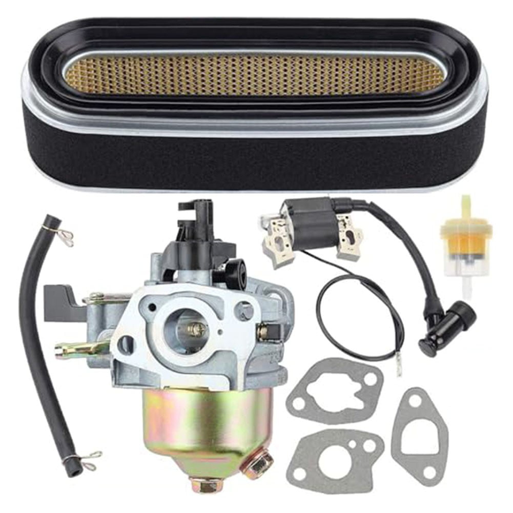 Honda Carburetor Kit for GXV160 GXV120 GXV140 Engines - Lawn Mower Parts Replacement Set with Air Filter, Ignition Coil, Fuel Pipe, Filter, Gaskets - Easy Installation