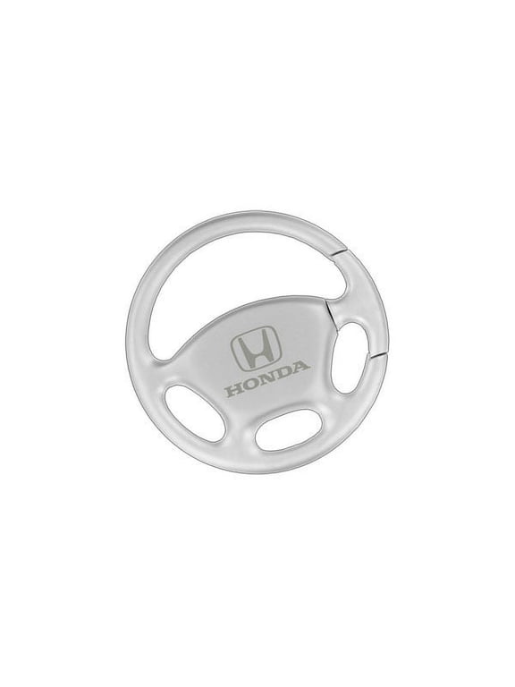 Chrome Steering Wheel Key Chain With Quick Pull Attach & Detachment Of Keys