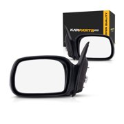 For Honda Civic 2006 07 08 09 2010 Door Mirror Driver & Passenger Side | Pair | Power | Non-Heated | Smooth | Black | Non-Folding | Coupe EX / LX | HO1320213, HO1321213 | 76250SVAA11ZD, 76200SVAA11ZD