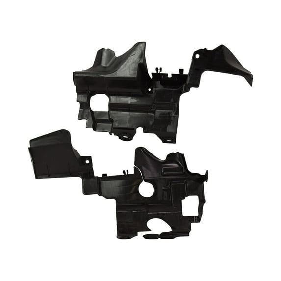 For Honda Civic 2017 2018 2019 2020 Grille Air Deflector Driver And Passenger Side | Pair | Front | Si Model | Made Of Plastic | Primed | Replacement For HO1218104, HO1218105 | 71206TGGA00