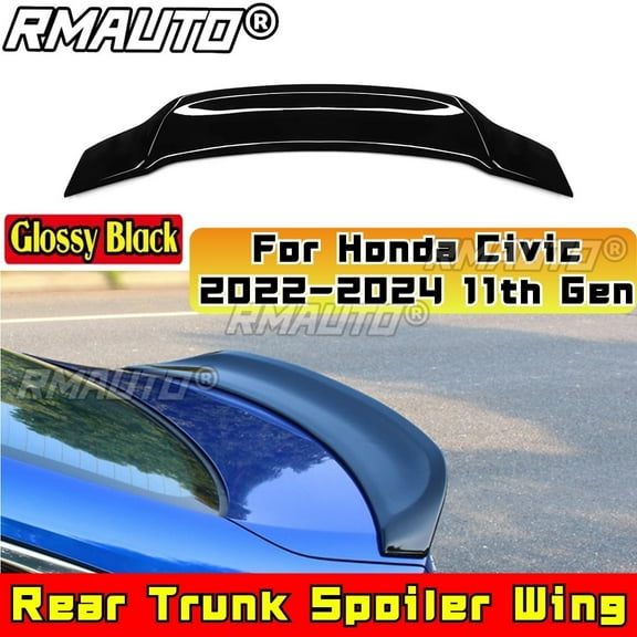 Honda Civic 2022-2024 11th Gen Rear Roof Wing Rear Trunk Spoiler Rear Trunk Spoiler Wing Body Kit Car Accessories