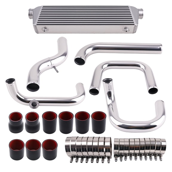 Honda Civic/Acura Integra Intercooler Kit 1992-2001 - 2.5" Inlet/Outlet, Aluminum Bar & Plate - SKU: 84418475