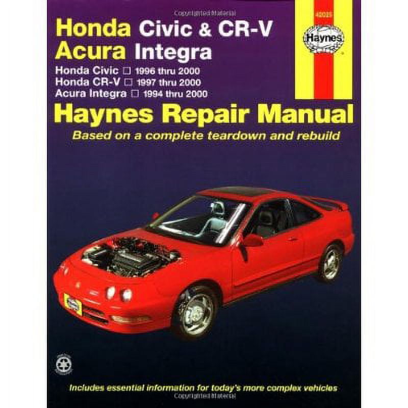 1994 2001 HONDA CIVIC CR ACURA INTEGRA AUTOMOTIVE REPAIR MANUAL PDF visual data 7