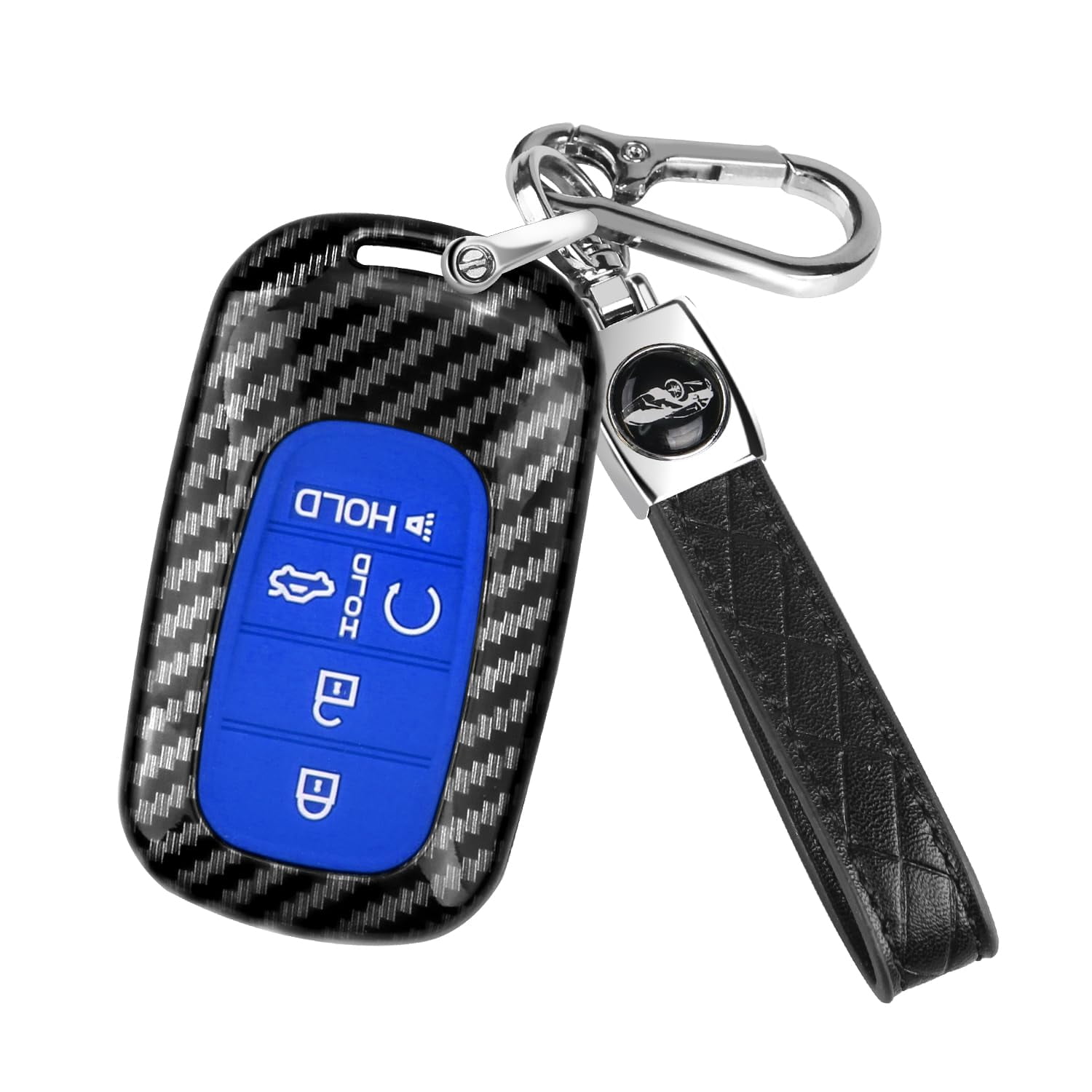 Striped Silicone Key Fob Cover Case For Honda Civic, Accord, CR-V, HR-V, Pilot (2022-2024 Models)