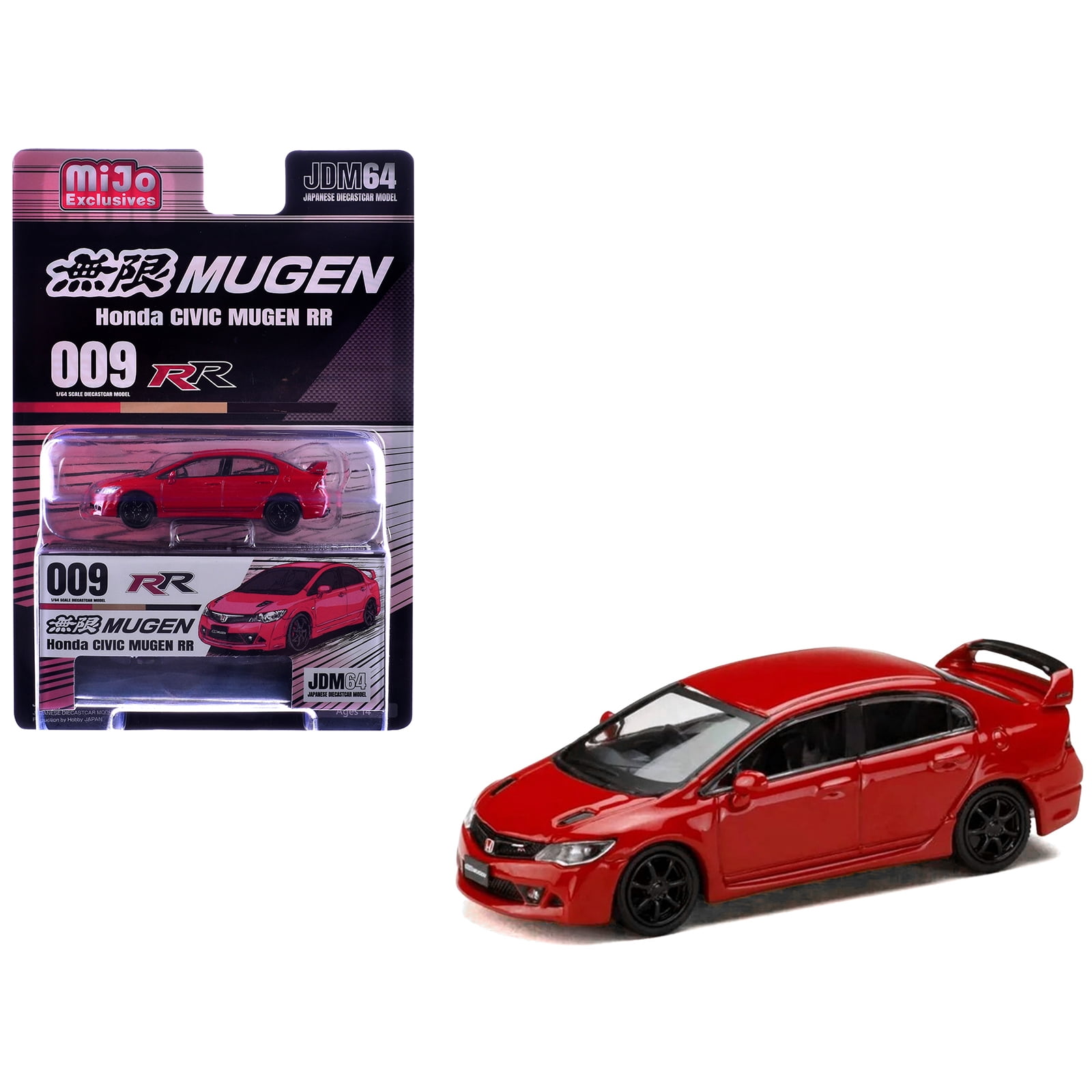 トイズドリームプロジェクト ホンダシビック MUGEN RR Honda Civic Mugen RR (FD2) RHD (Right Hand Drive) Milano Red