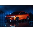 thumbnail image 1 of Honda Civic Prototype Red Car Neon Lights Wall Indoor - 12x18 Inch Laminated Poster - Stunning Detail and Bold Colors, 1 of 4