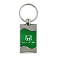 thumbnail image 1 of Honda Civic SI Keychain & Keyring - Green Wave, 1 of 2